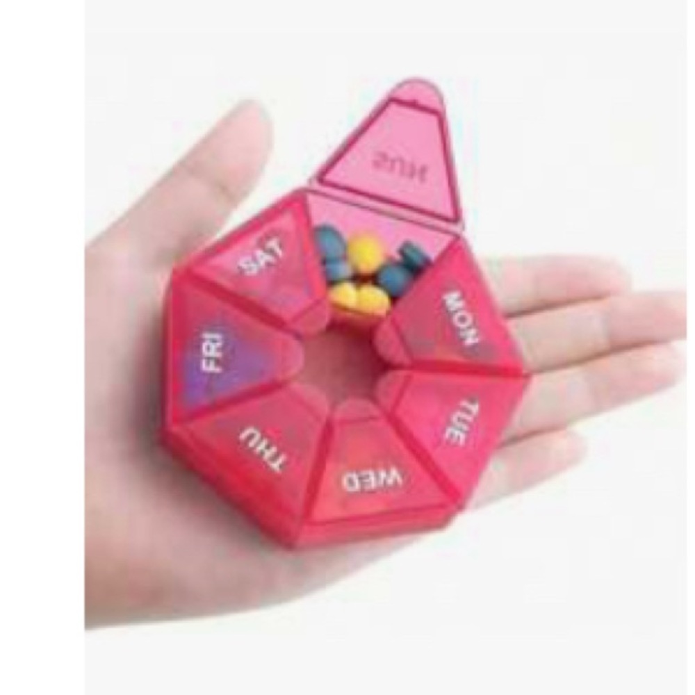 NWT Colorful Weekly Pill Organizer for Kids